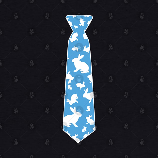 Bunny Rabbit Tie Funny Easter Pattern Men Boys by trendingoriginals